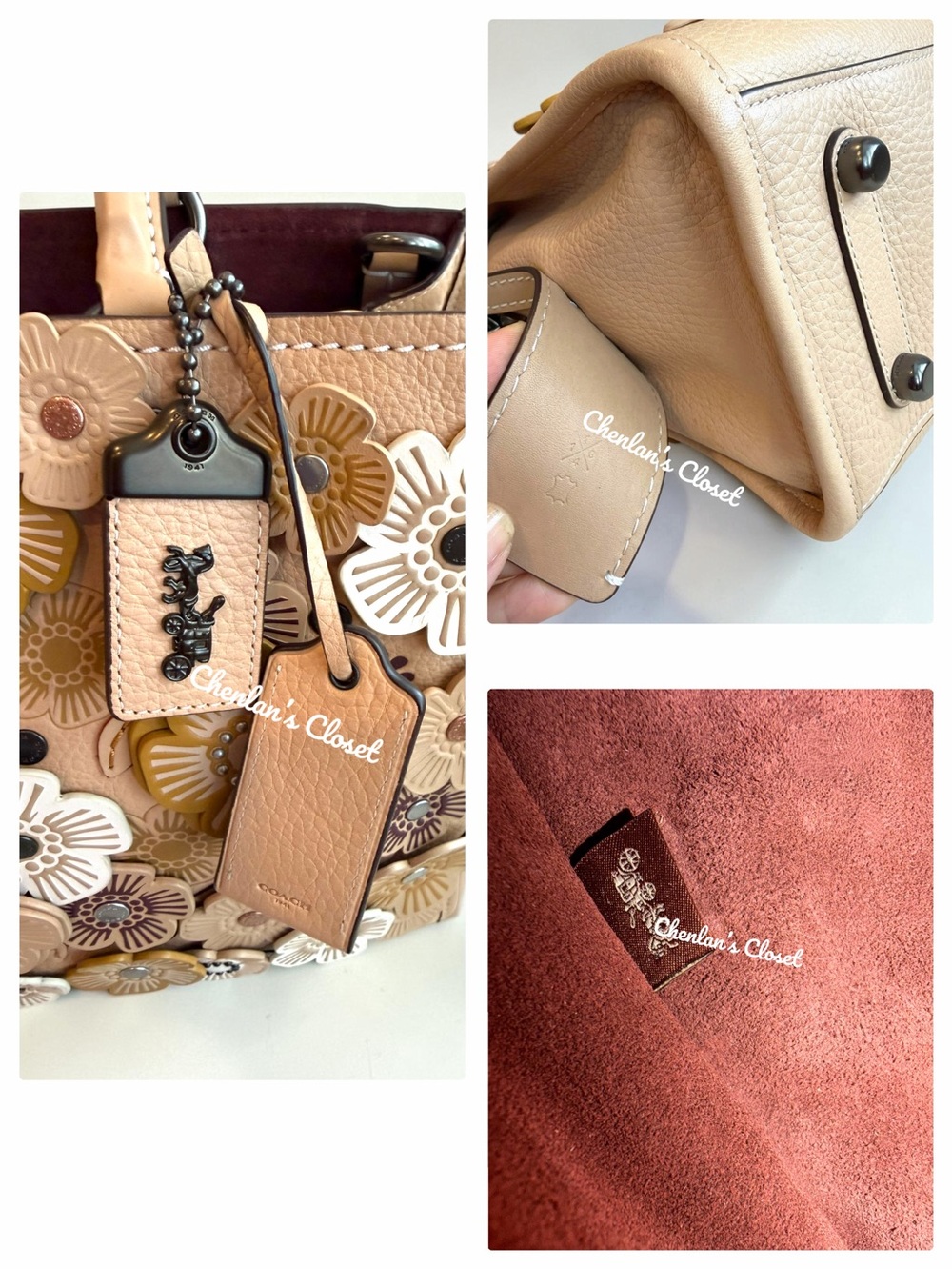 Like New Coach Rogue 30 Tea Rose Satchel - Picture 12 of 15